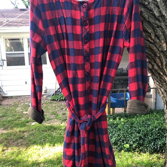 Ace & Jig Tunic or Mini Dress size Medium Red and Blue - Picture 4 of 12